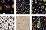 Jellyfish Eyes - Black 1; Jellyfish Eyes - Black 5; Jellyfish Eyes - Black 3; Jellyfish Eyes - White 4; Jellyfish Eyes; and Jellyfish Eyes by Takashi Murakami, 2004; 2006; 2001; 2013, Six offset lithographs in colours, on smooth wove paper, the full sheets,, sold Jan 2016
