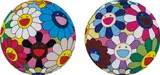 Flower Ball (Algae Ball); and Flower Dumpling by Takashi Murakami, 2013, Two offset lithographs in colours, on smooth wove paper, the full sheets,, sold Jan 2016