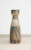 Femme (Woman) by Pablo Picasso, 1955, White earthenware turned jug, painted in colours, with glaze on the inside,, sold Jun 2016