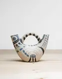 Pablo Picasso, Pichet Espagnol (Spanish Pitcher), 1954, White earthenware turned vase, painted in colours, with knife engraving and glaze on the inside,