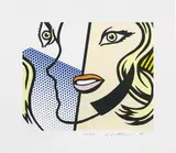 Roy Lichtenstein, Untitled Head, 1995, Screenprint in colours, on Lanaquarelle watercolour paper, with full margins,