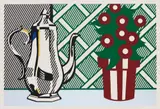 Roy Lichtenstein, Still Life with Pitcher and Flowers, 1974, Lithograph and screenprint in colours, on BFK Rives paper, with full margins,