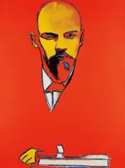 Andy Warhol, Red Lenin, 1987, Screenprint in colours, on Arches 88 paper, the full sheet,