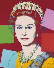 Andy Warhol, Queen Elizabeth II of the United Kingdom, from Reigning Queens, 1985, Screenprint in colours, on Lenox Museum Board, the full sheet,