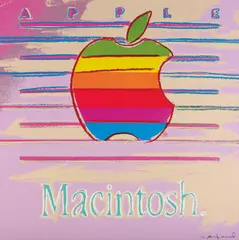 Andy Warhol, Apple, from Ads, 1985, Unique screenprint in colours, on Lenox Museum Board, the full sheet,