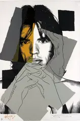 Andy Warhol, Mick Jagger, 1975, Screenprint in colours, on Arches Aquarelle (Rough) paper, the full sheet,