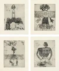 Exquisite Corpse by Jake and Dinos Chapman, 2000, The complete set of 20 etchings, on Somerset paper, with full margins,, offered Jun 2016