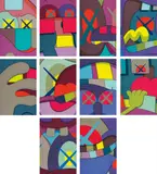 Kaws, Ups and Downs, 2013, The complete set of 10 screenprints in colours, on Saunders Waterford High White paper, the full sheets,