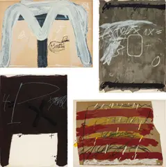 Berlin Suite by Antoni Tàpies, 1974, The complete portfolio of 10 lithographs in colours, on Arches paper, the full sheets,, sold Jun 2016