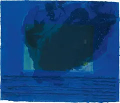 A Storm by Howard Hodgkin, 1977, Lithograph in colours, with hand-colouring in gouache, on Lexington hand-made paper, the full sheet,, sold Jun 2016
