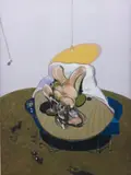 Francis Bacon, Lying Figure, 1969/2015, Diasec mounted giclée print in colours, on Alu Dibond support, the full sheet,