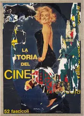 Rotella, Marilyn bellezza eterna, 1982, Screenprint in colours, with collage, on linen stretched onto a wooden stretcher (as issued),
