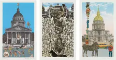 R.A. Sir Peter Blake, The Paris Suite: three plates, 2010, Three screenprints in colours, from the suite of 20, on Somerset paper, with full margins,