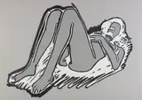 Tom Wesselmann, Monica Lying on Her Back, Knees Up, 1990, Lithograph and linocut in colours, on Arches White paper, the full sheet,