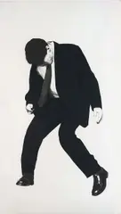 James, from Men in the Cities by Robert Longo, 1999, Lithograph, on Arches paper, with full margins,, sold Jun 2016
