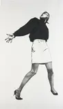 Robert Longo, Sandy, from Men in the Cities, 1999, Lithograph, on Arches paper, with full margins,