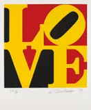 Robert Indiana, Book of Love: one plate, 1996, Screenprint in colours, on A.N.W. Crestwood Museum Edition paper, with full margins,