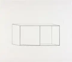 Untitled: one plate by Donald Judd, 1978, Etching, on wove paper, with full margins,, sold Jun 2016