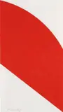 Red Curve by Ellsworth Kelly, 2006, Lithograph in red, on BFK Rives paper, the full sheet,, sold Jun 2016