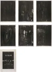 WWM by Günther Förg, 1990, The complete set of seven lithographs (including title page), on Korean Kozo paper, with full margins,, offered Jun 2016