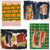 Günther Förg, Untitled (four works), 1994; and 2001, Four lithographs in colours, on BFK Rives paper, with full margins,