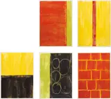Günther Förg, Architektur I, 1993, The complete set of five etching and aquatints in colours, on wove paper, with full margins,