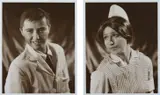 Untitled (Doctor and Nurse) by Cindy Sherman, 1980-92, The pair of two sepia-toned gelatin silver prints, on photo paper, with full margins,, sold Jun 2016