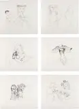George Condo, More Sketches of Spain - For Miles Davis 1-6, 1991, The complete set of six etchings, on Guarro paper, with full margins,