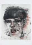 Jenny Saville, Red Stare, 2012, Digital print in colours, on Somerset Photo paper, with full margins,