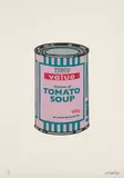 Soup Can (Pink/Emerald/Rasberry) by Banksy, 2005, Screenprint in colours, on wove paper, with full margins,, sold Jun 2016