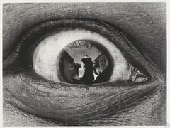 JR, Self-Portrait in a Woman's Eye, Kenya, from 28 Milimetres, Women are Heroes, 2010, Giclée print, on Magnani paper, with full margins,