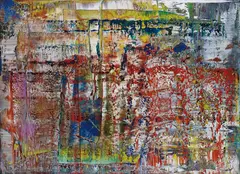 Gerhard Richter, Abstraktes Bild (P1), 1990, Chromogenic print, flush-mounted to aluminium (as issued), the full sheet,