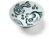 Keith Haring, Untitled (Pop Shop Tokyo, Rice Bowl), 1987, Unique ceramic bowl painted in dark teal with glaze,