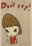 Don't Cry by Yoshitomo Nara, 2012, Ukiyo-e woodcut in colours, on Japan paper, the full sheet,, sold Jun 2016
