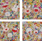 Kaikai Kiki And Me - The Shocking Truth Revealed!; Kaikai and Kiki: Lots of Fun; Kaikai Kiki And Me - For Better Or Worse In Good Times And Bad. The Weather Is Fine; and Me and Mr. DOB by Takashi Murakami, 2009; and 2010, Four offset lithographs in colours, on smooth wove paper, the full sheets,, sold Jun 2016