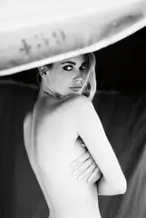 Ellen von Unwerth, Parasol, 1990, Gelatin silver print, printed 2016