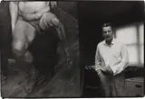 Bruce Bernard, Lucian Freud with a portrait of Leigh Bowery, 1990, Bromide print, printed 1998