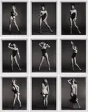 Mert & Marcus, Striptease, 2014, Polyptych comprised of nine gelatin silver prints, each flush-mounted