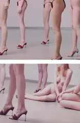 VB35.270.MST; VB35.330.MST from Performance, Solomon R. Guggenheim Museum, New York by Vanessa Beecroft, 1998, Two chromogenic prints, flush-mounted, offered Nov 2016