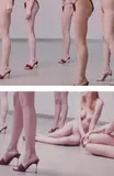 Vanessa Beecroft, VB35.270.MST; VB35.330.MST from Performance, Solomon R. Guggenheim Museum, New York, 1998, Two chromogenic prints, flush-mounted