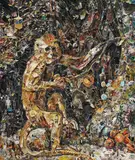 Vik Muniz, Green Monkey, after George Stubbs from Pictures of Magazines 2