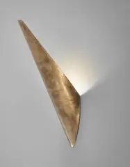 Mathieu Matégot, Wall light, circa 1960, Painted brass, brass
