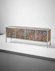 Fernando Campana and Humberto Campana, 'Sushi Buffet' sideboard, from the 'Sushi' collection, 2011, Carpet, rubber, ethylene vinyl acetate (EVA), fabric, stainless steel
