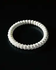 'Perles de Marbre' necklace by Ronan and Erwan Bouroullec, 2012, Carrara marble, precious metal, sold Apr 2016