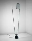 Yonel Lebovici, 'Épingle de Nourrice' standard lamp, 1980, Painted cast iron, chromium-plated tubular steel, chromium-plated steel