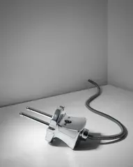 Yonel Lebovici, 'Fiche Mâle' lamp, 1977, Chromium-plated aluminium