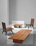 Ilmari Tapiovaara, Low bench, model no. 2005 and coffee table