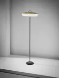 Standard lamp by Stilnovo, circa 1948, Painted cast iron, painted tubular metal, brass, acrylic, painted aluminium, sold Apr 2016