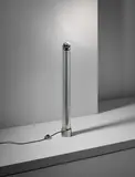 Arredoluce, Standard lamp, 1960s, Chromium-plated tubular metal, chromium-plated metal
