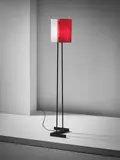 Standard lamp by Stilnovo, 1955, Painted metal, painted tubular metal, acrylic, tubular brass, brass, sold Apr 2016
